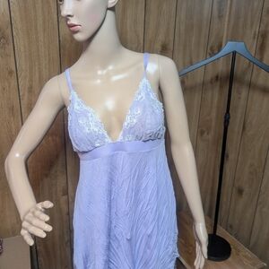 Lavender Lace Trim Chemise